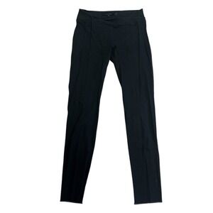 Urban Zen Womens Twill Fringe Skinny Pants Black Moto sz‎ 12 Linen Blend Stretch